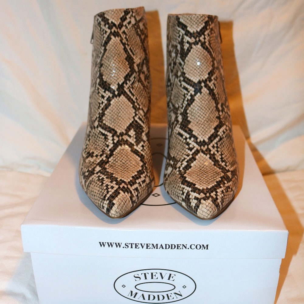 Steve Madden Snakeskin Booties